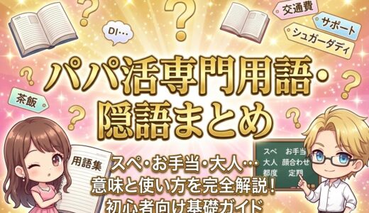 パパ活のスラング・問題用語・炎上ワード完全整理