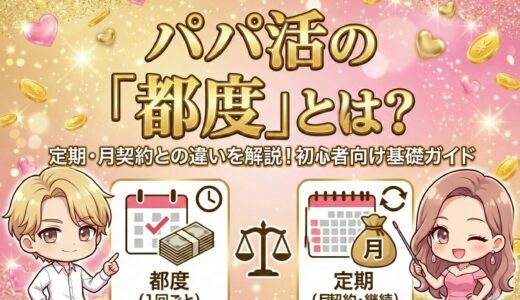 パパ活の都度とは？定期・月契約との違いを解説